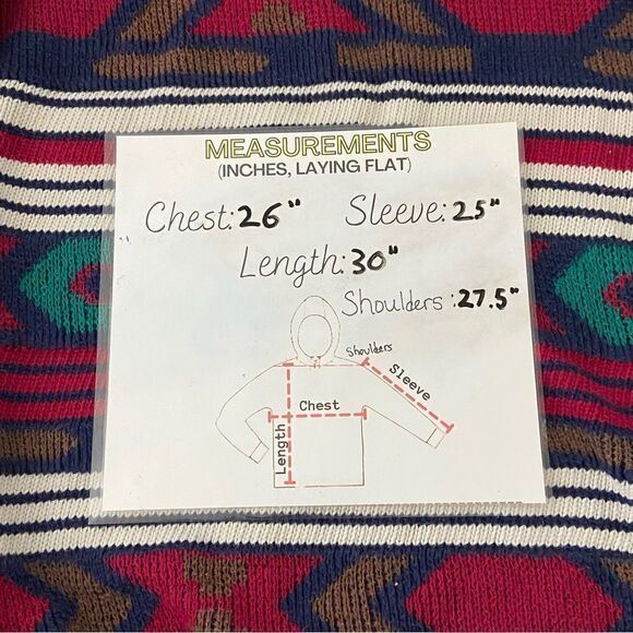 Vintage Artsy‎ Tribal Funky Dad Sweater Heritage Cabincore GrandpaCore - Picture 6 of 8